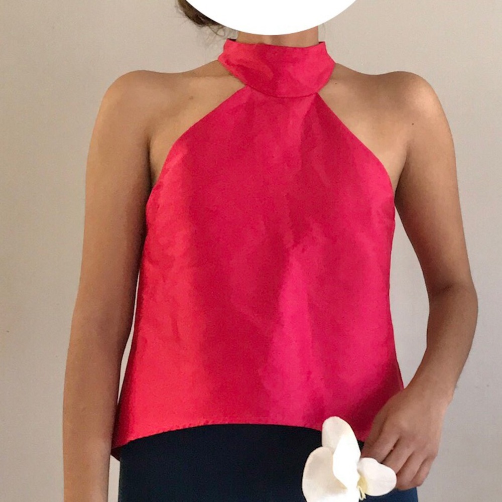 PS The Label fuschia halter top
